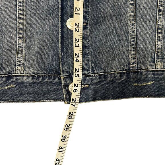 Distressed Forever 21 Jean Jacket NWT Size M - Picture 7 of 7